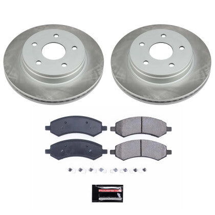 Power Stop Semi Coated Pad & Rotor Kit  2009-2022 Ram 1500 Classic (5 Lug)