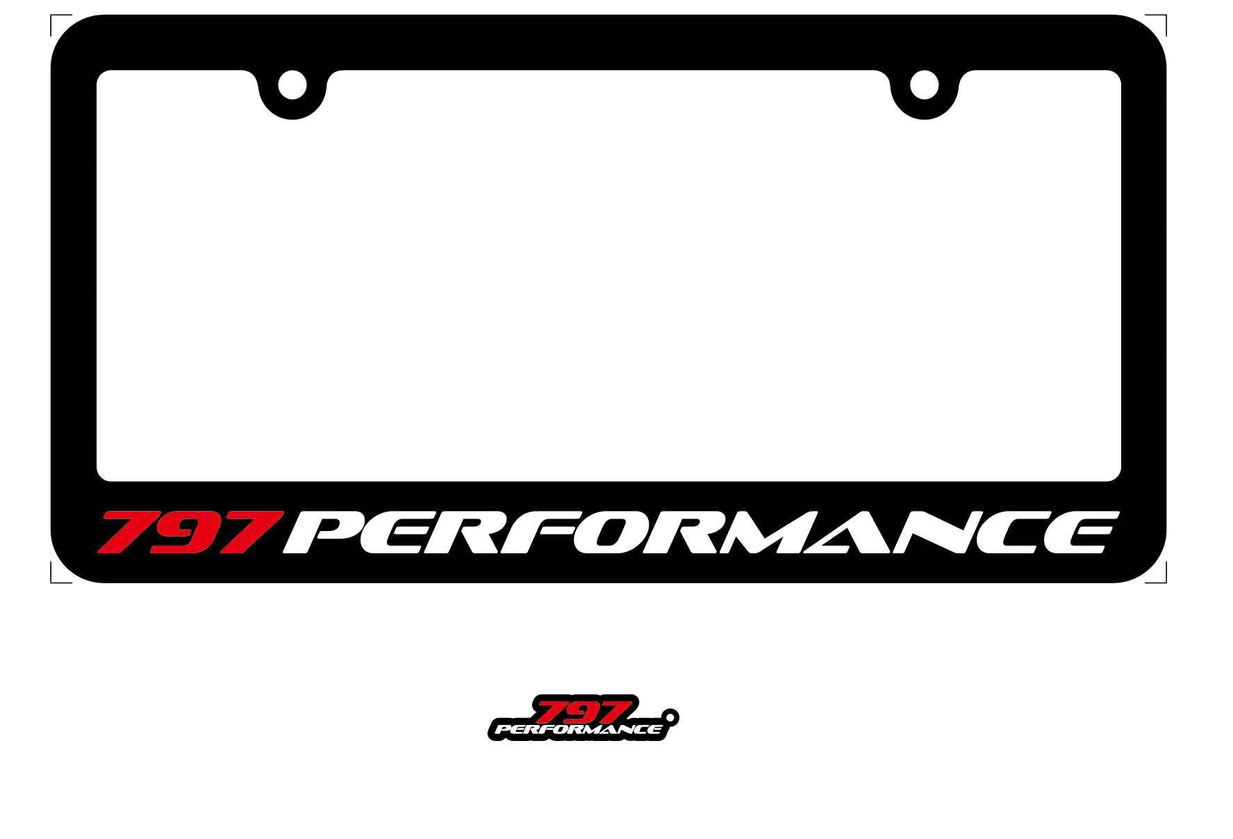 797 Performance License Plate Frame and Key-chain Combo