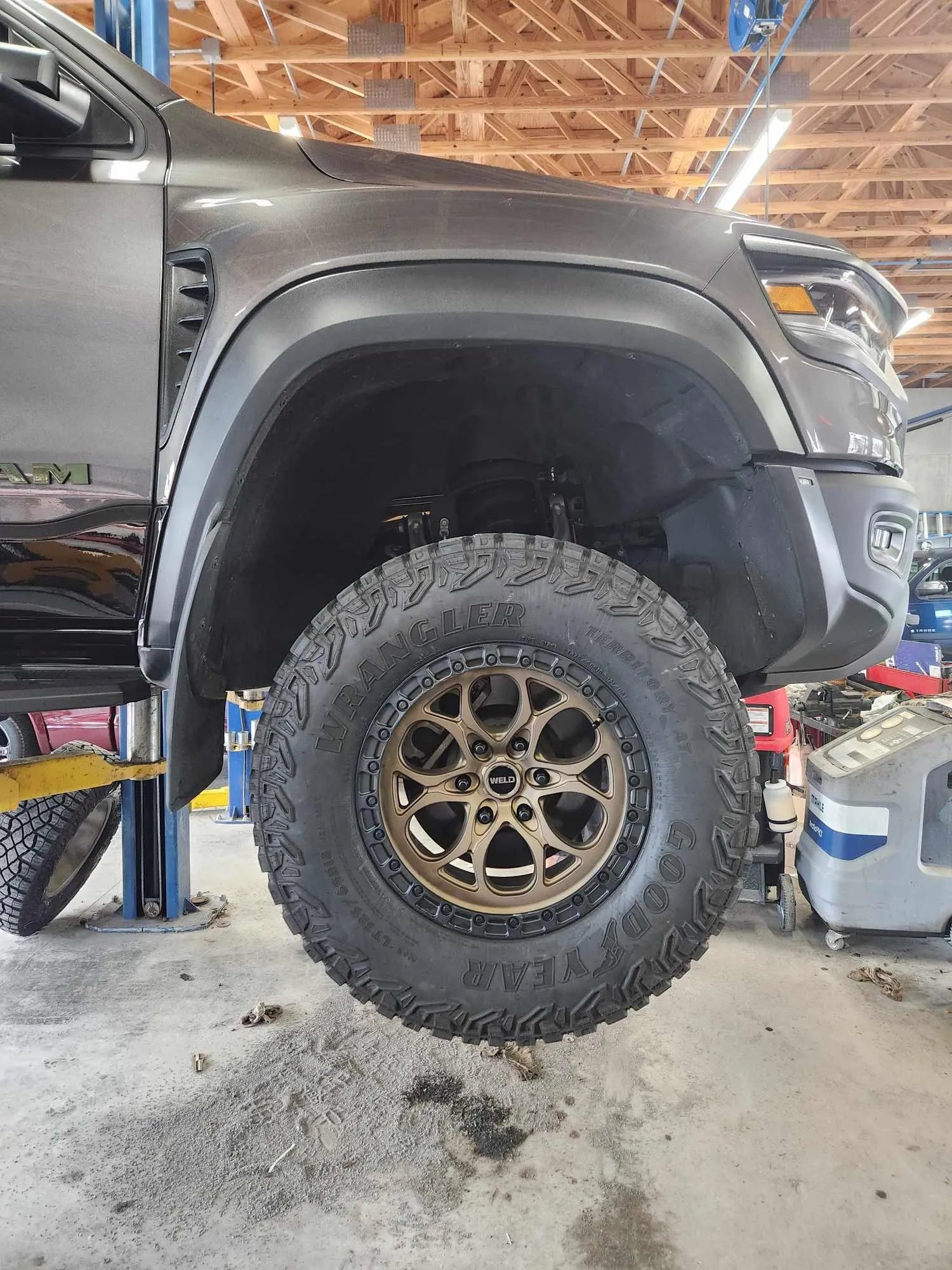 WELD Off-Road Wheel Ledge Six W106 Satin Bronze with Satin Black Lip