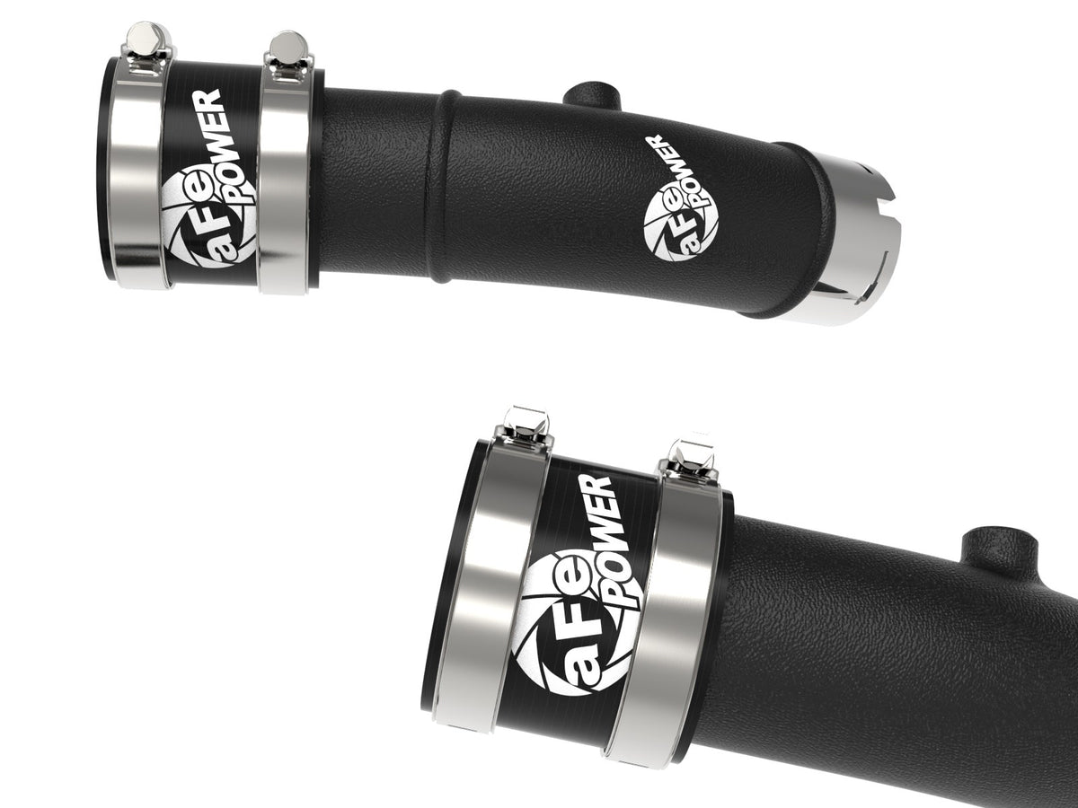 aFe BladeRunner Aluminum Hot and Cold Charge Pipe Kit Black 2025-2027 Ram RHO