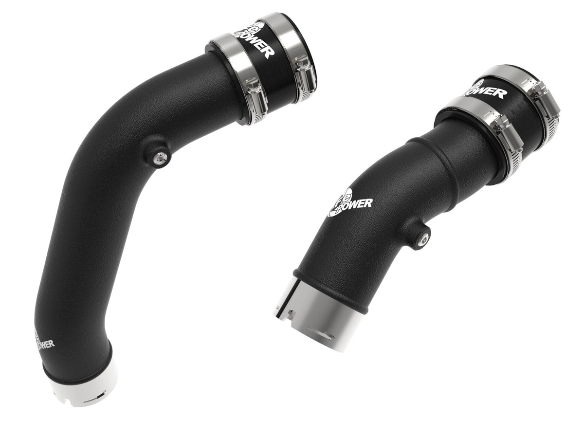 aFe BladeRunner 2-1/4 IN Aluminum Hot Charge Pipe Kit Black 2025-2027 Ram RHO