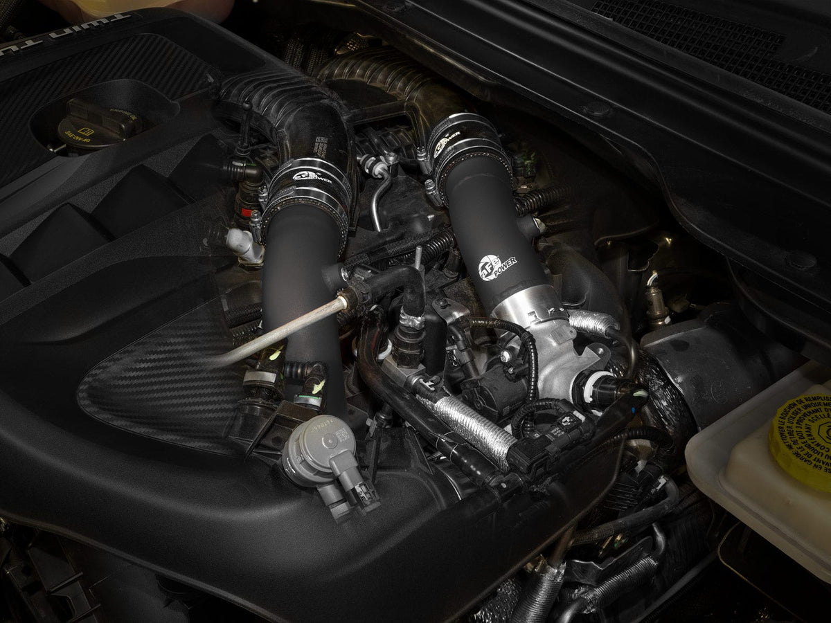 aFe BladeRunner 2-1/4 IN Aluminum Hot Charge Pipe Kit Black 2025-2027 Ram RHO