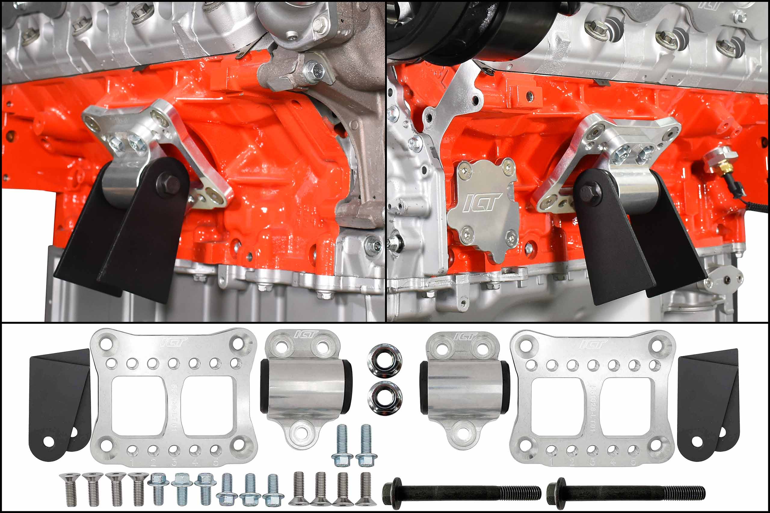 ICT Billet Billet LT Swap Universal Builders Motor Mount Kit