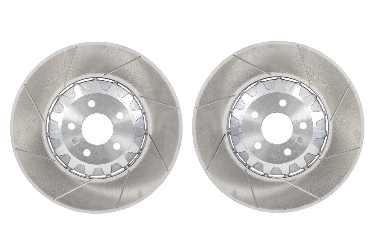 Steeda Mustang GT/Dark Horse Two-Piece Slotted Front Rotor Set (2024-2026)