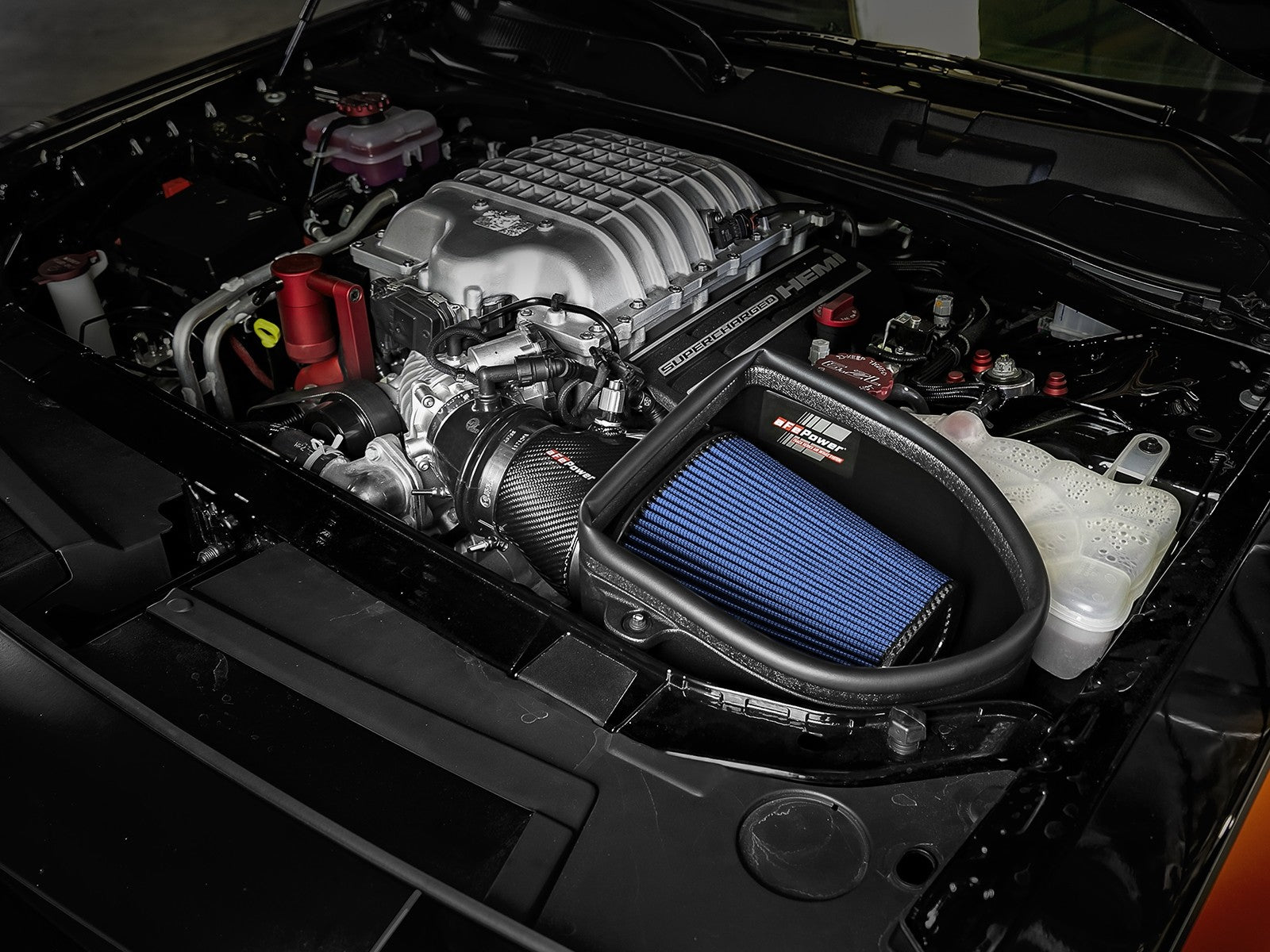 aFe Magnum Force Stage-2 Track Series Carbon Fiber Intake - 18-2023 Dodge Challenger / Charger V8-6.2L