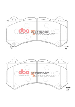 DBA 18-22 Jeep Grand Cherokee Trackhawk XP Performance Front Brake Pads
