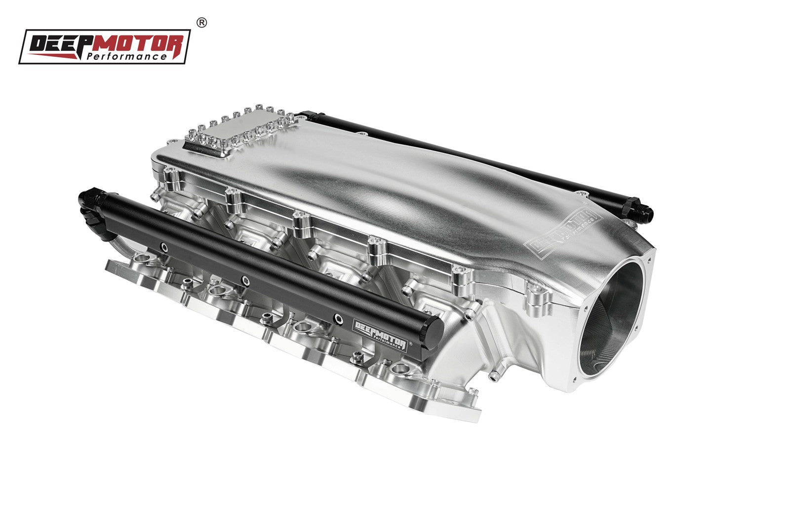 Billet 102mm Intake Manifold Set with Burst Panel Flange for LS1 LS2 LS6 Silver
