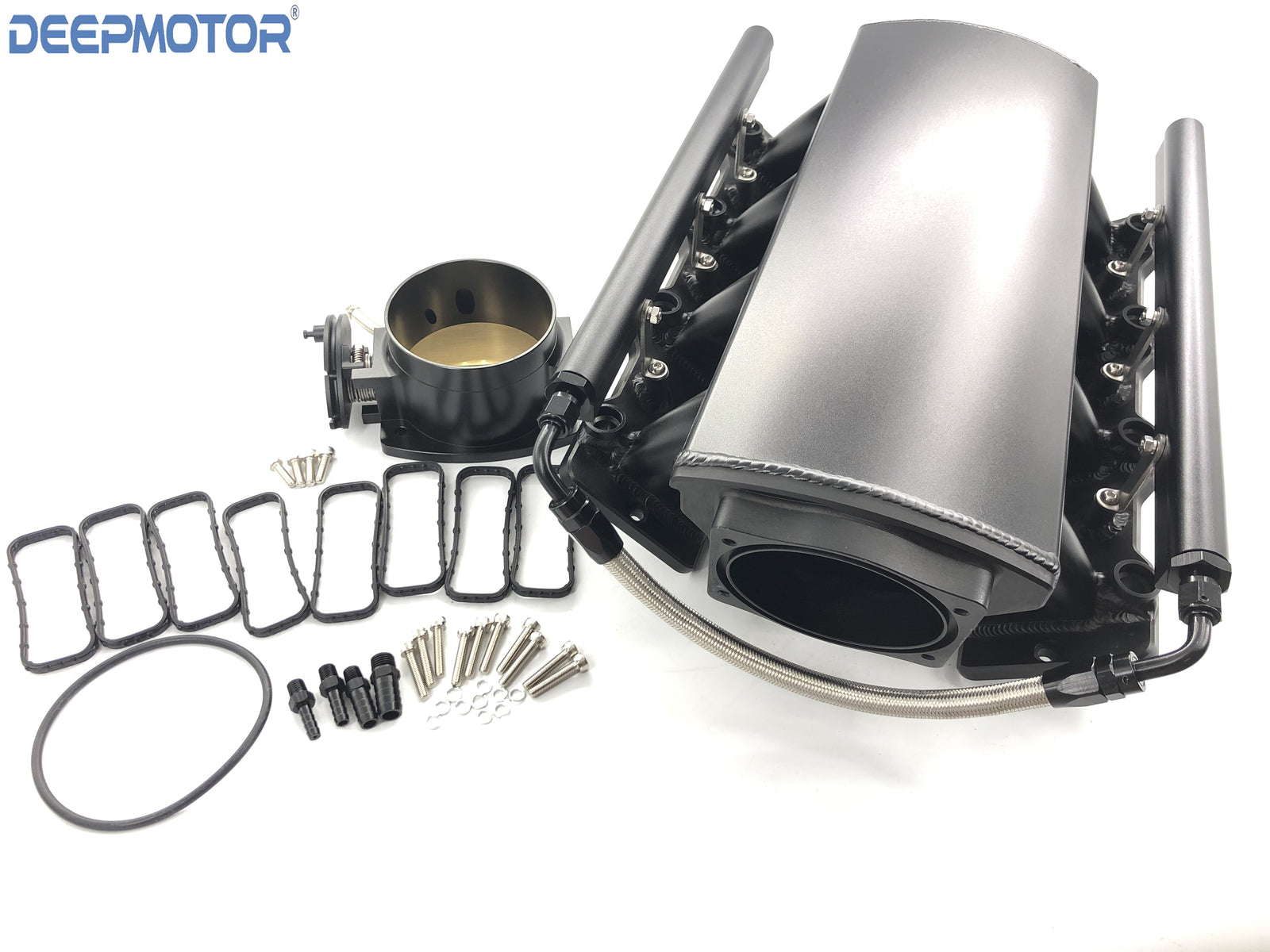 Low Intake Manifold LS1 LS2 LS6 102mm w/ MAP Sensor Port Fuel Rail Throttle Body