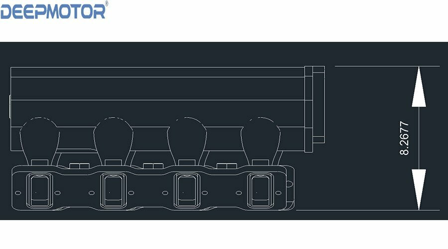 LS1 LS2 LS6 Intake Manifold W/ MAP Sensor Fuel Rail 102mm Throttle Body Silver