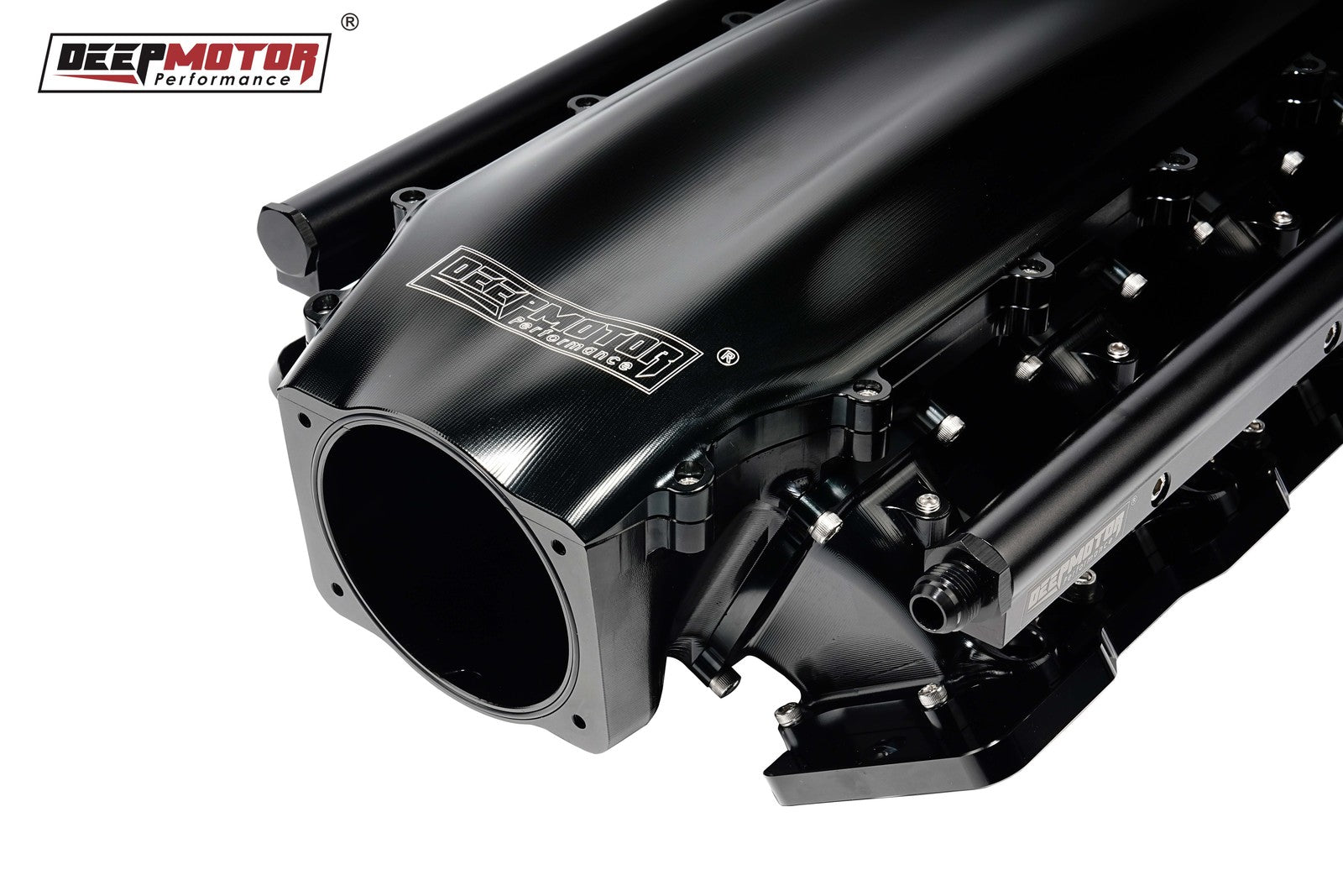 Billet 102mm Intake Manifold Set with Burst Panel Flange for LS1 LS2 LS6 Black