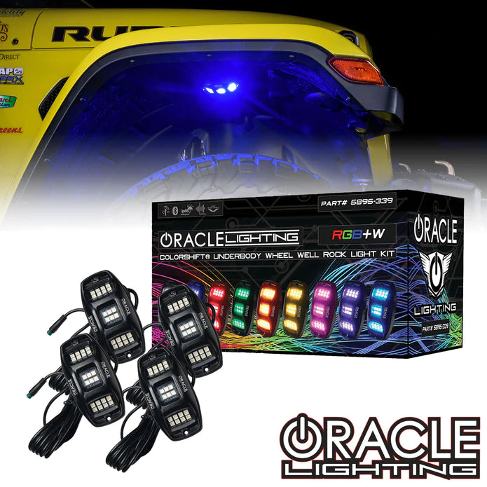 Oracle Underbody RGB+W Wheel Well Rock Light Kit - 4 PCS - ColorSHIFT