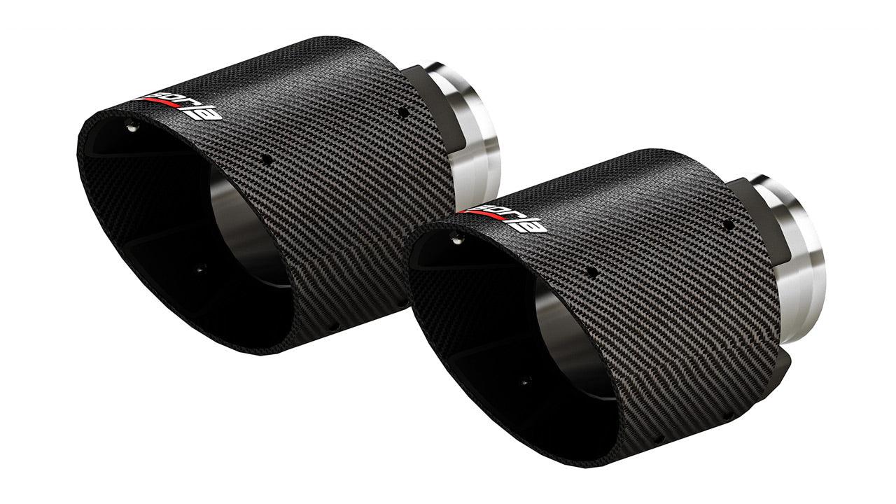 Borla Exhaust Tips Carbon Fiber 2015-2023 Dodge Charger & 300 SRT