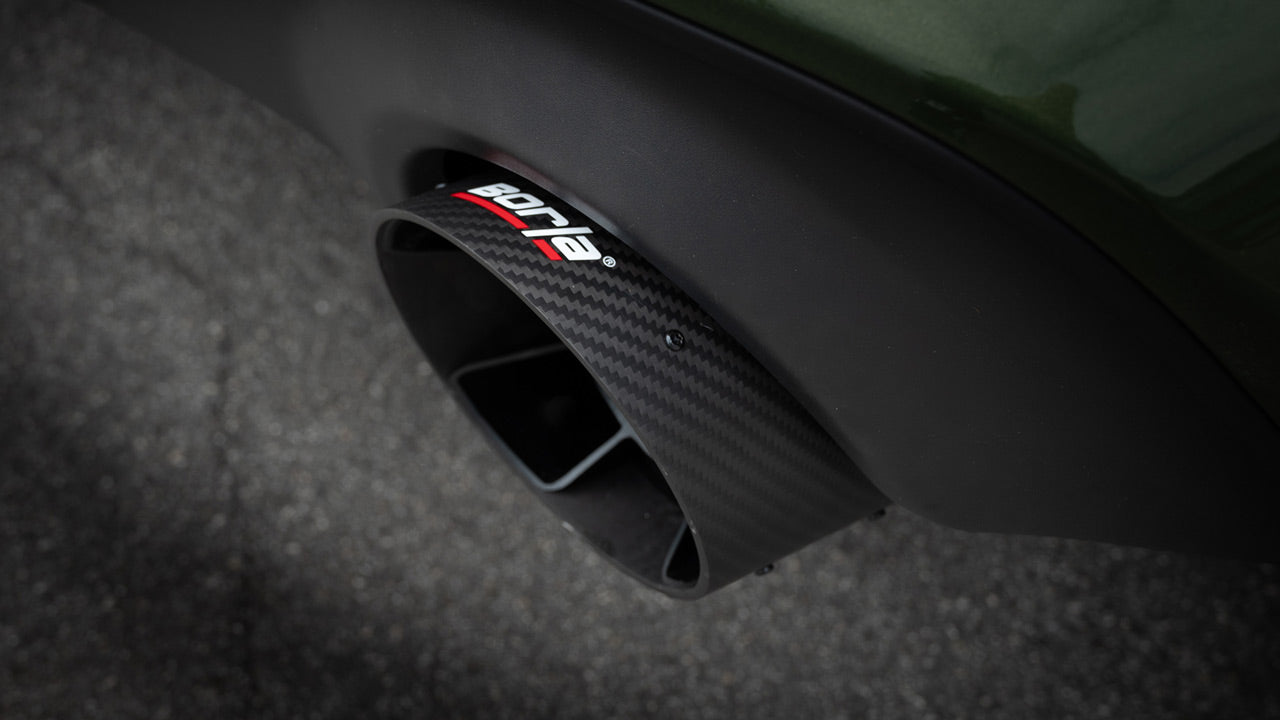 Borla Exhaust Tips Carbon Fiber 2015-2023 Dodge Charger & 300 SRT