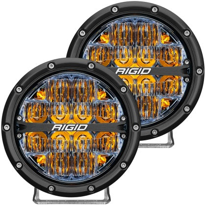 Rigid Industries 360-Series 6in LED Off-Road Drive Optic (choose backlight) Pair