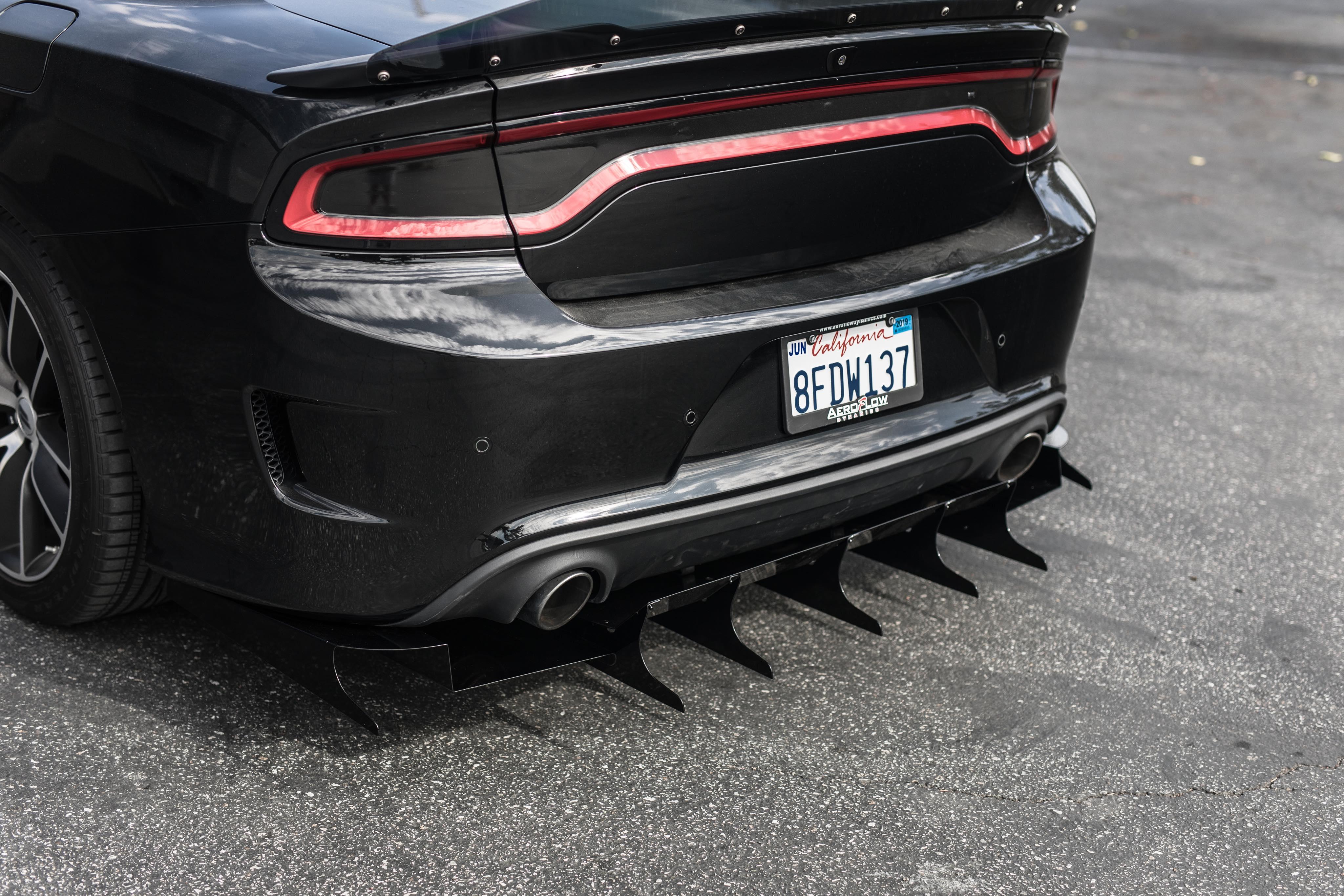 AeroflowDynamics 2015-2022 Dodge Charger Scatpack/ Hellcat/Daytona Rear Diffuser V5