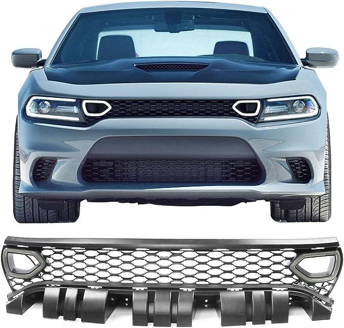 2015-2023 Dodge Charger SRT / Scat Pack  Front Bumper Grille Upper Grill Guards w/LED Lights