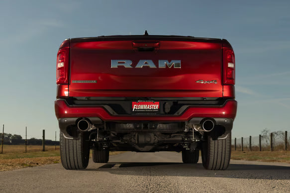 Flowmaster Outlaw Cat-Back Exhaust System Fits 2025 - 2026 RAM 1500 3.0L Standard and High Output, Outlaw Cat-Back exhaust system, 409 stainless steel