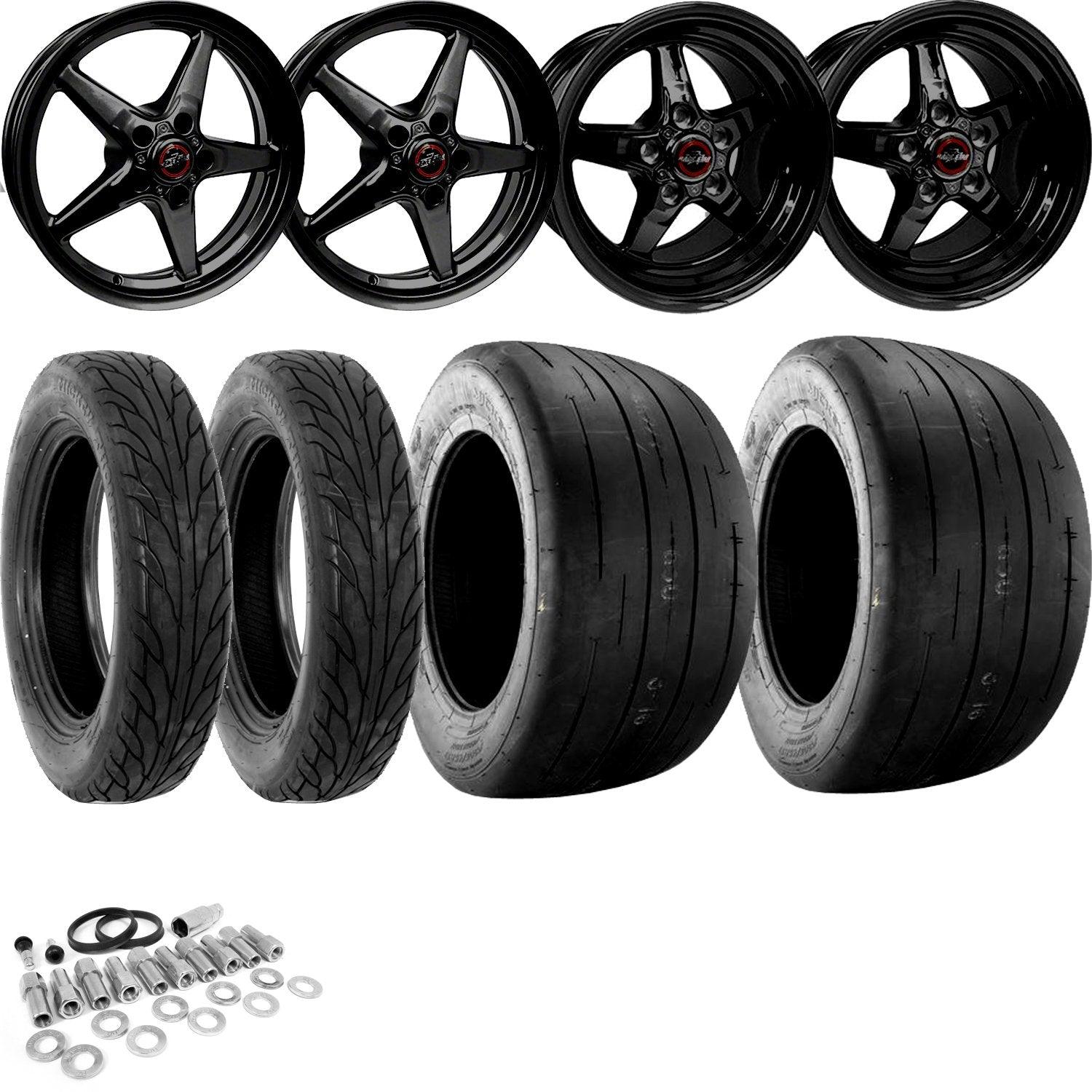 Race Star Wheels "BIG MEATS" Wheel and Tire Kit For 2005-2023 Charger / Challenger / 300