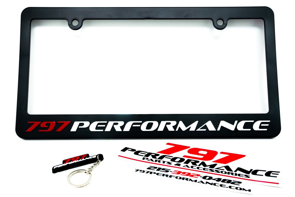 797 Performance License Plate Frame and Key-chain Combo