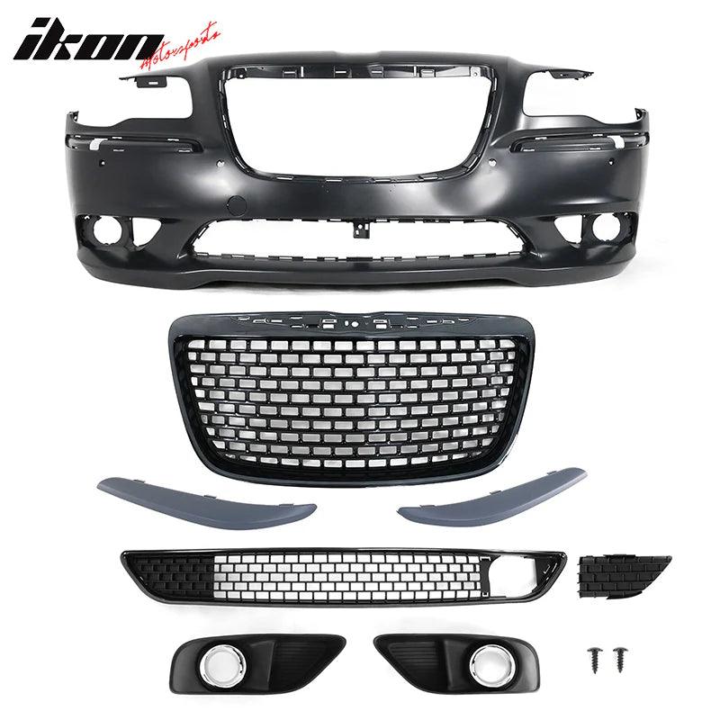 Ikon Motorsports 2011-2014 Chrysler 300 PP Front Bumper Cover Conversion Replacement