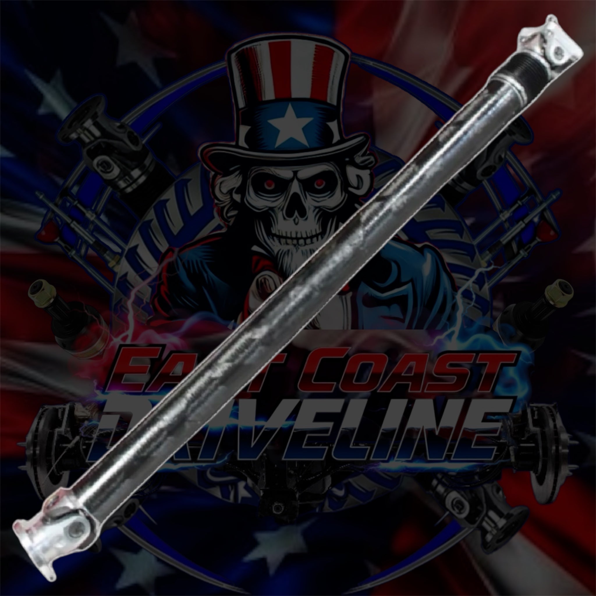 2021–2026 Dodge Ram 1500 TRX & RHO HD Aluminum Rear Driveshaft 4” or 5”/ Carbon Fiber 3.872” with 1480 U-Joints and Billet Aluminum Flange Yokes- Complete Driveshaft— PRE ORDER