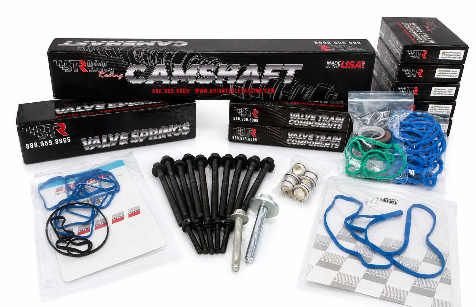 Brian Tooley Racing 5.7 2009-2023 Hemi Car Complete Camshaft Kit With MDS Delete & Gaskets