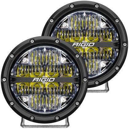 Rigid Industries 360-Series 6in LED Off-Road Drive Optic (choose backlight) Pair