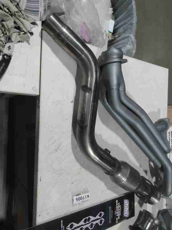 SCRATCH & DENT BBK 05-08 Dodge 5.7 Hemi (Car) Long Tube Headers w/High Flow Catted Mid Pipe (Ti Ceramic)