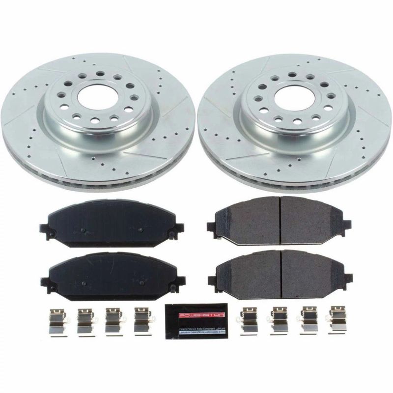 PowerStop 2021-2027 Ram 1500, RHO & TRX Front Z23 Evolution Brake Kit