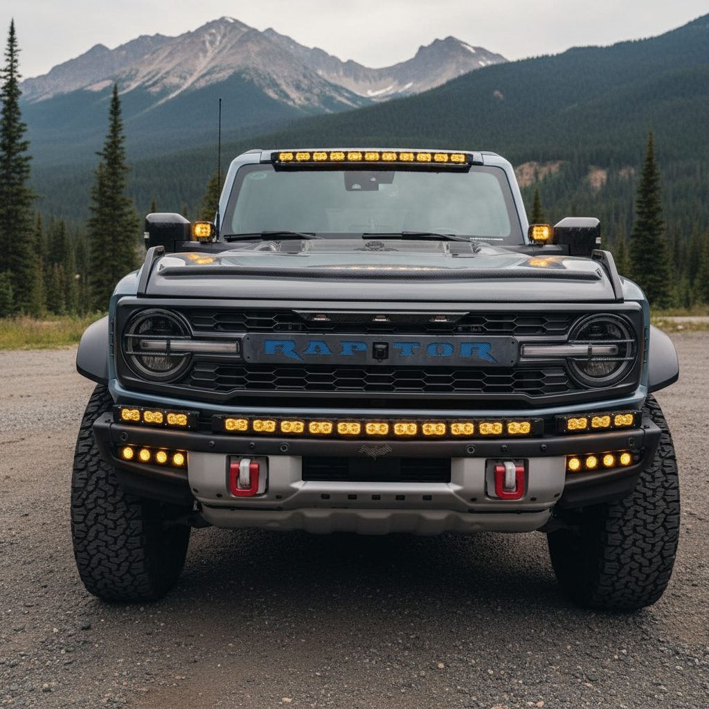 2021+ Ford Bronco Raptor Side Light Bars Extension