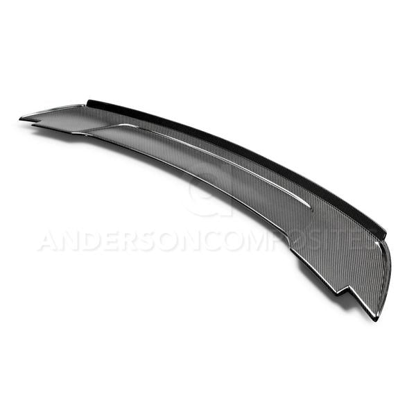 Anderson Composites 2015 - 2019 MUSTANG CARBON FIBER TRACK PACK STYLE SPOILER WITH ADJUSTABLE WICKER BILL