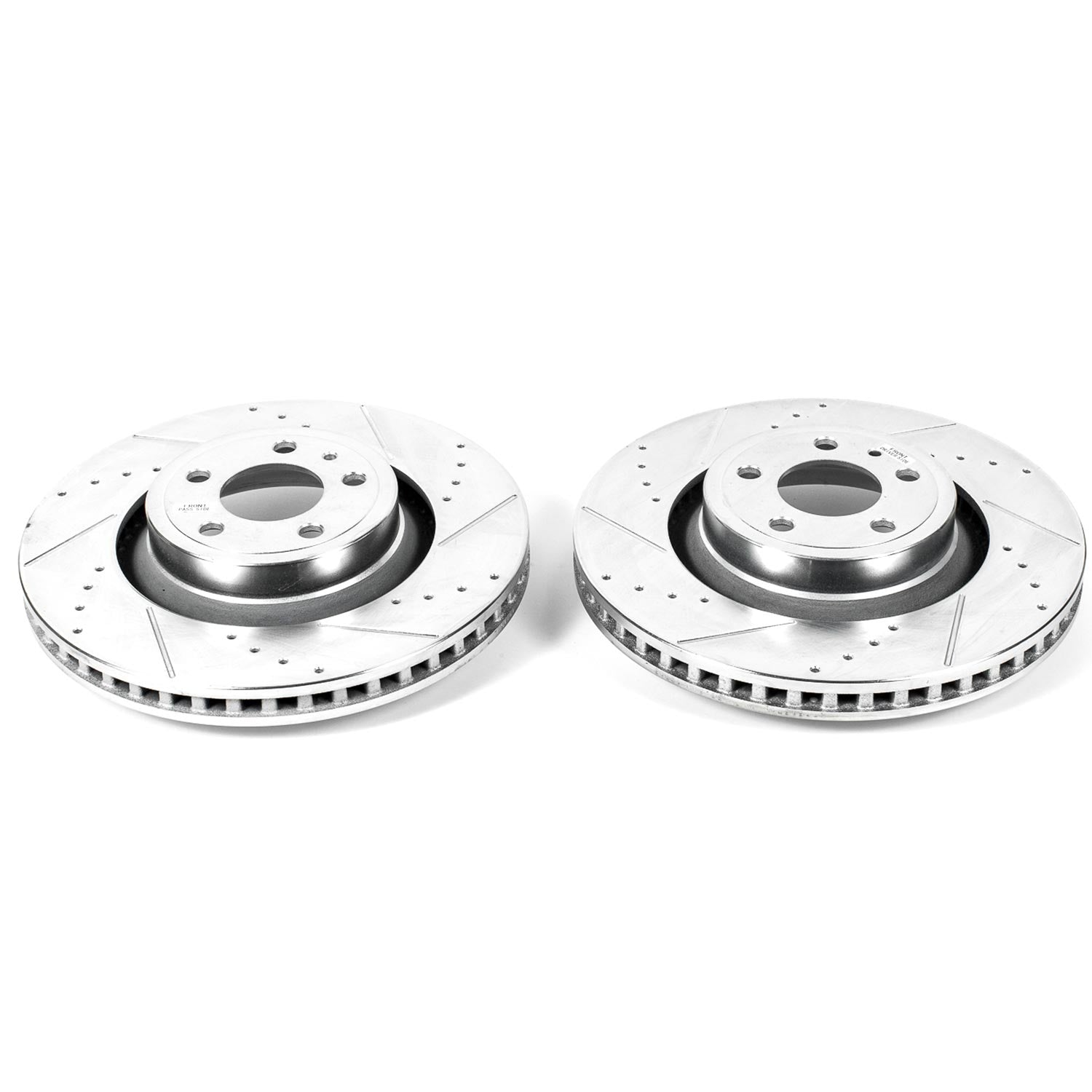 Power Stop 15-22 Ford Mustang Front Drilled & Slotted Rotor - Pair 4 Piston