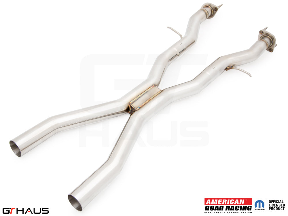 GTHaus Jeep Grand Cherokee SRT8 (6.4 HEMI V8) 2012+ Section 2 (Catback X-Pipe) resonator delete Section