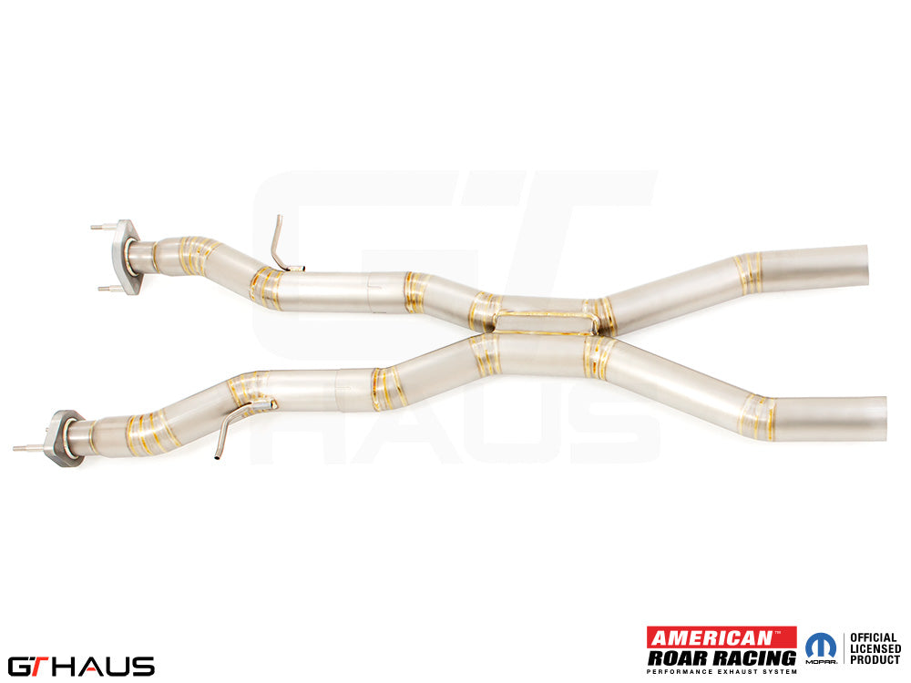 GTHaus Jeep Grand Cherokee SRT8 (6.4 HEMI V8) 2012+ Section 2 (Catback X-Pipe) resonator delete Section