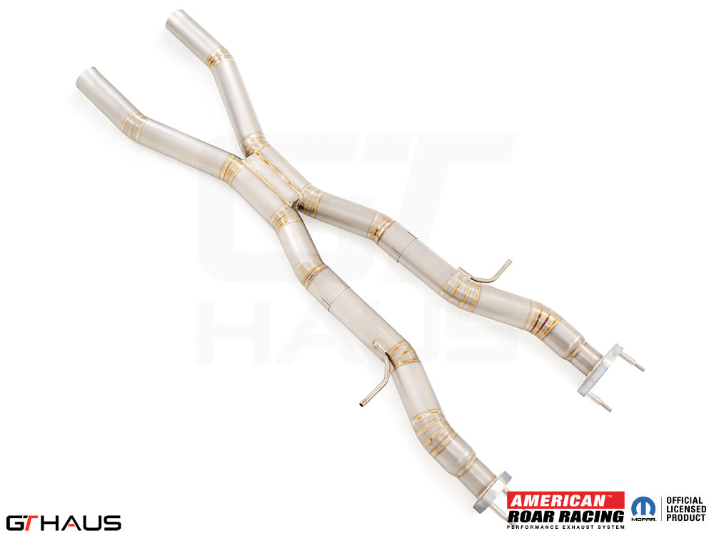 GTHaus Jeep Grand Cherokee SRT8 (6.4 HEMI V8) 2012+ Section 2 (Catback X-Pipe) resonator delete Section