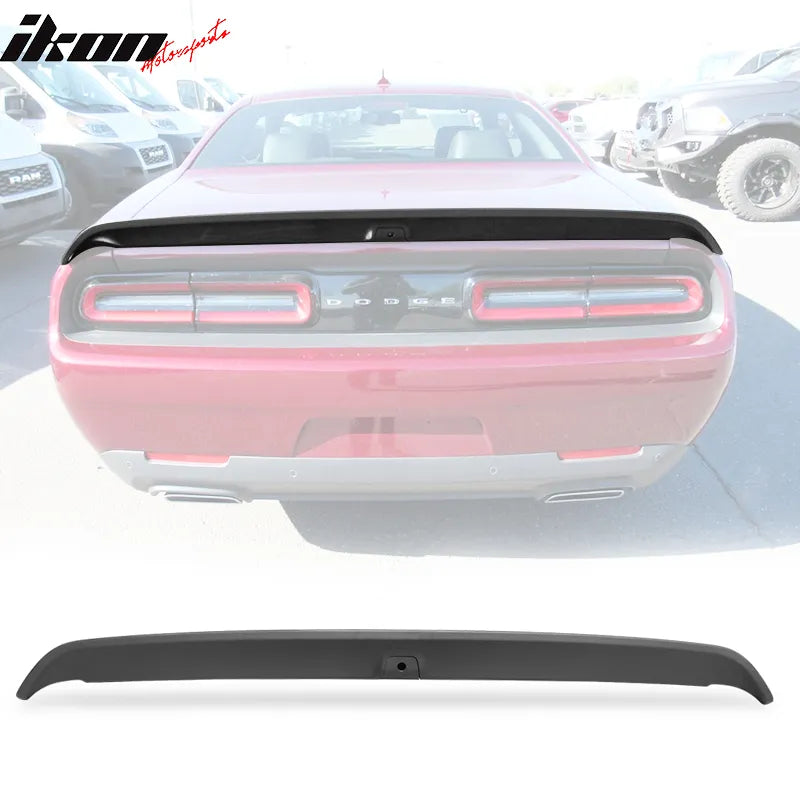 Ikon Motorsports 2008-2023 Dodge Challenger Painted Rear Trunk Spoiler Wing Lip ABS