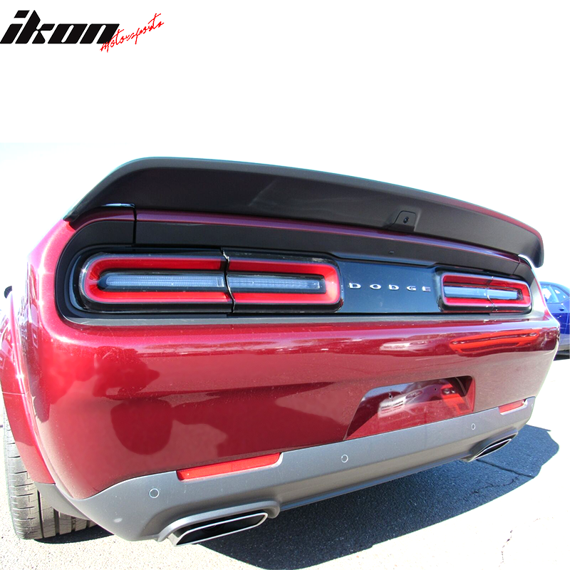 Ikon Motorsports 2008-2023 Dodge Challenger Painted Rear Trunk Spoiler Wing Lip ABS