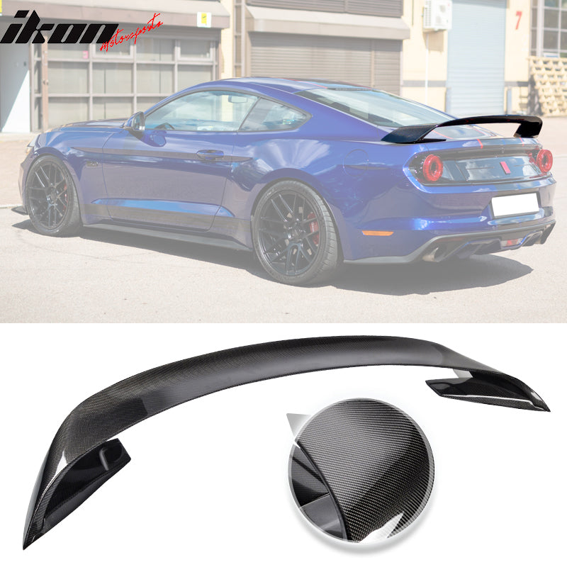 2015-2023 Ford Mustang GT350R Style Carbon Fiber Trunk Spoiler Wing