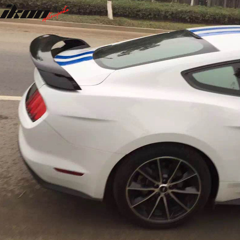 2015-2023 Ford Mustang GT350R Style Glossy Black Rear Spoiler ABS