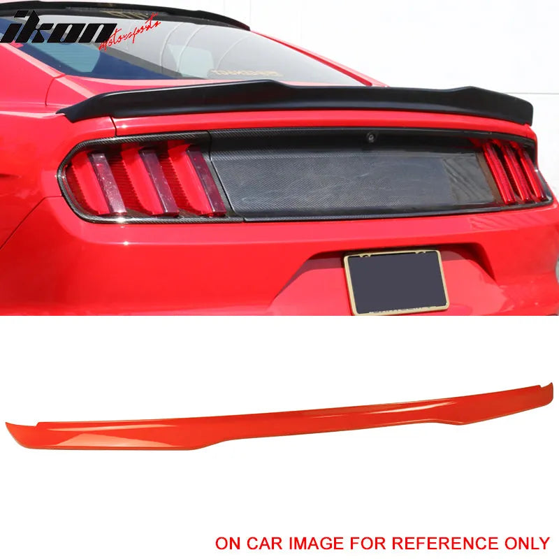 2015-2023 Ford Mustang Coupe H High Kick V Trunk Spoiler ABS