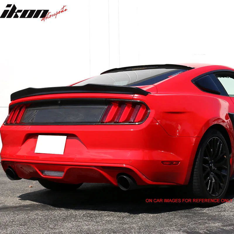 2015-2023 Ford Mustang Coupe H High Kick V Trunk Spoiler ABS