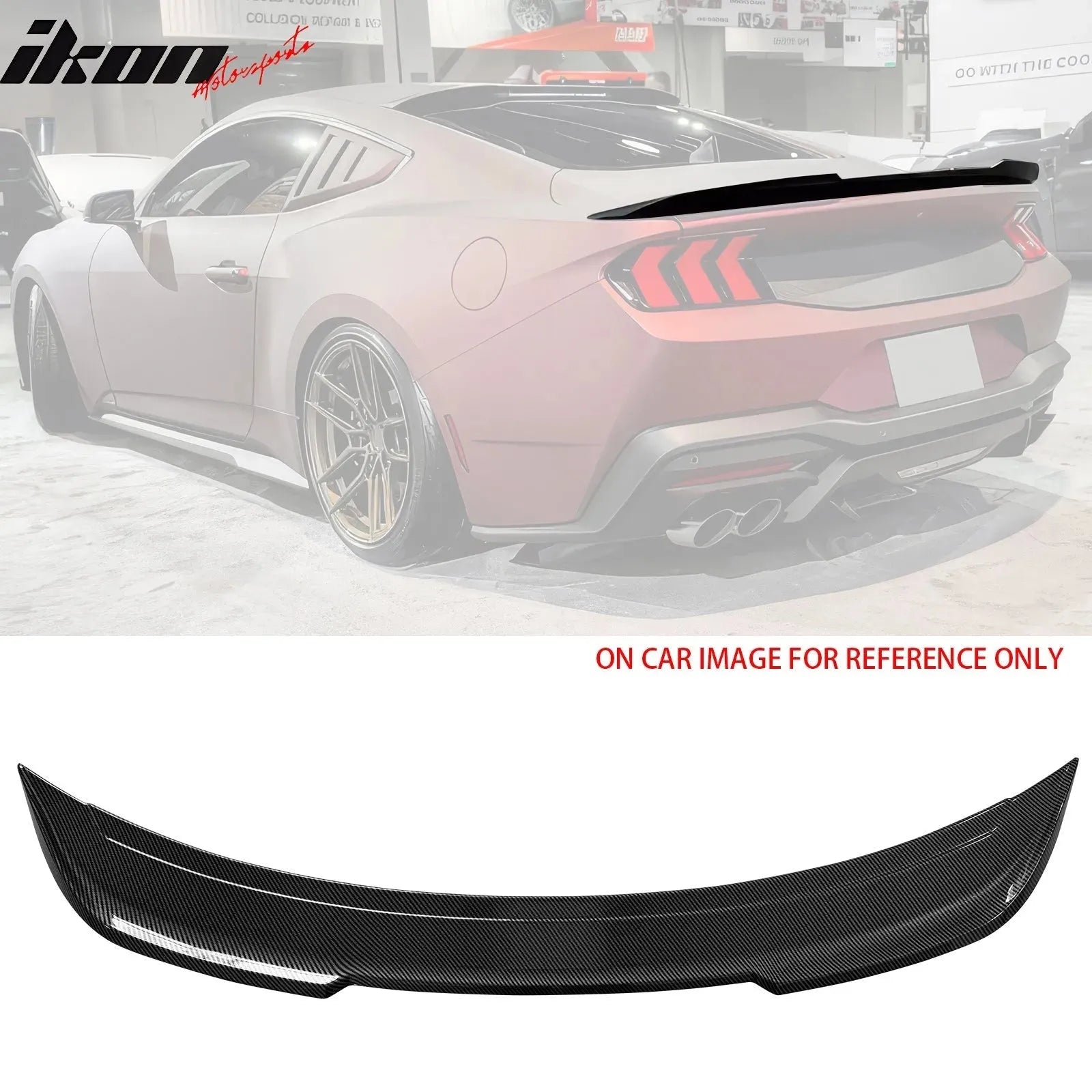 2024-2025 Ford Mustang Coupe DECK Style Trunk Spoiler Wing ABS