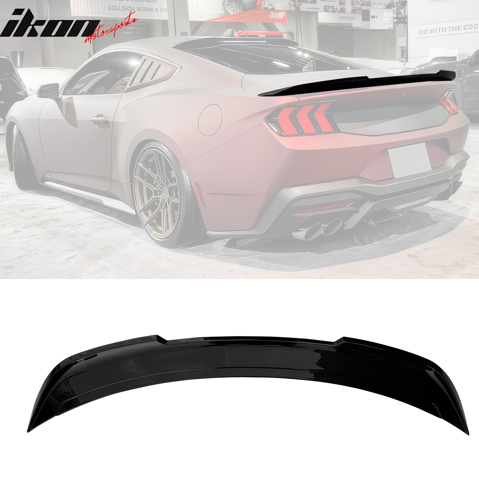 2024-2025 Ford Mustang Coupe DECK Style Trunk Spoiler Wing ABS