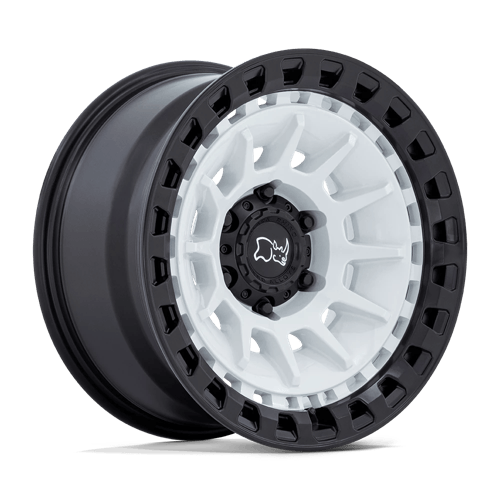 Black Rhino BARRAGE Gloss White On Matte Black 6x139.7 Wheels - product view 1