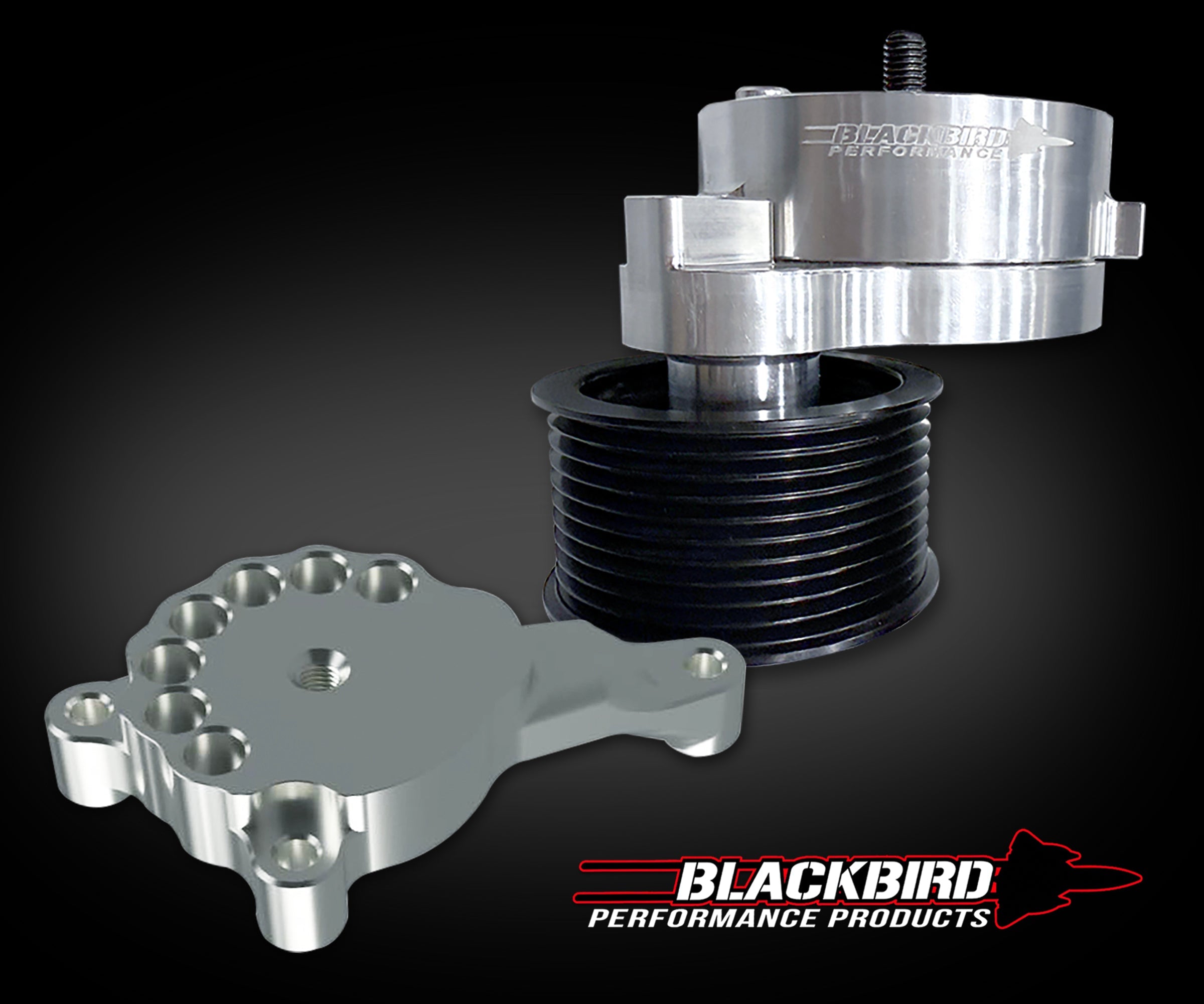 Blackbird Performance Hellcat Belt Tensioner and Bracket Set
