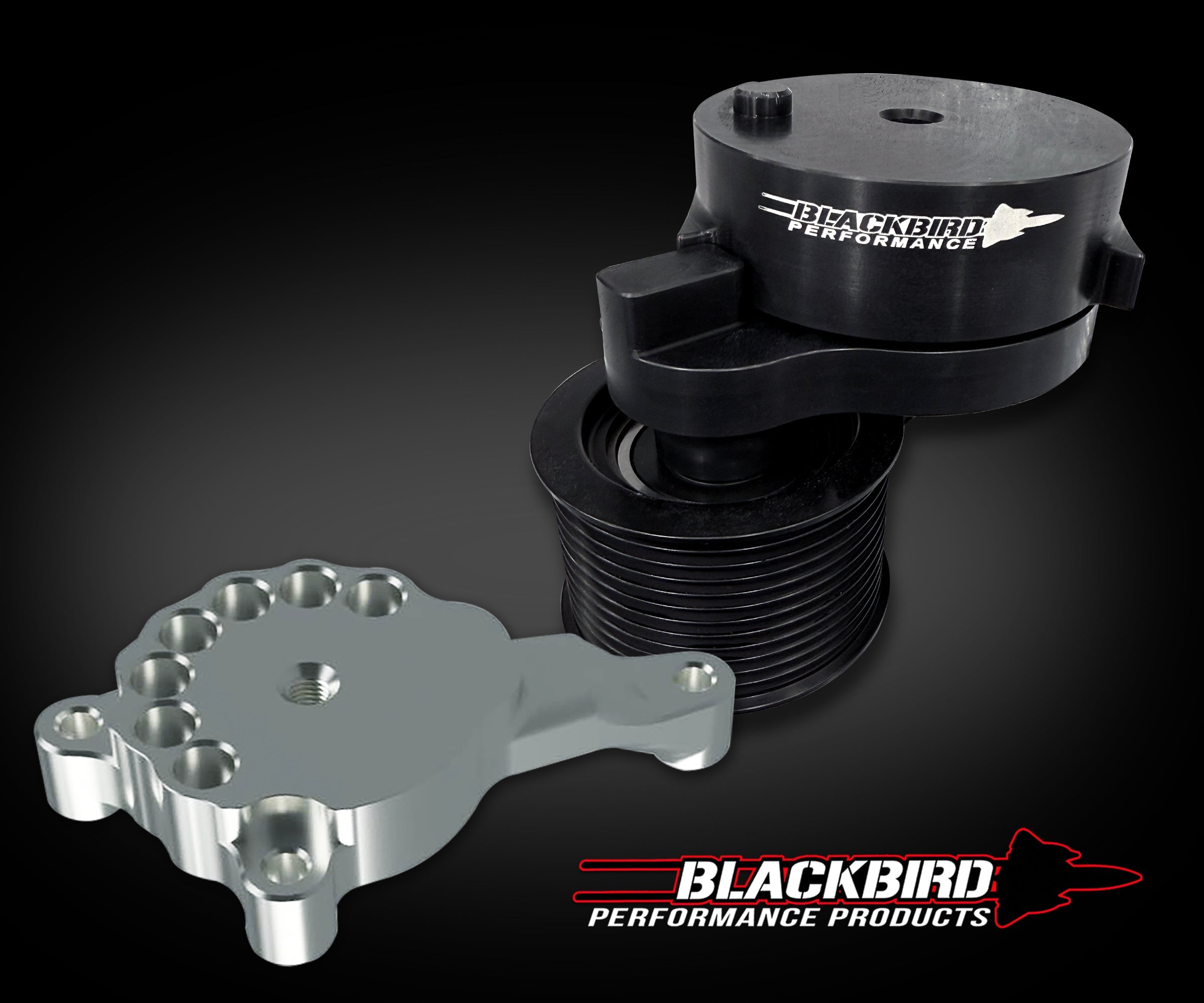 Blackbird Performance Hellcat Belt Tensioner and Bracket Set