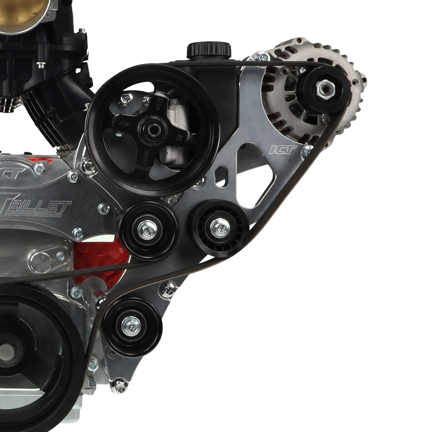 ICT Billet LS Truck OEM Location Alternator / Power Steering Bracket LQ4 LQ9 4.8L 5.3L 6.0L