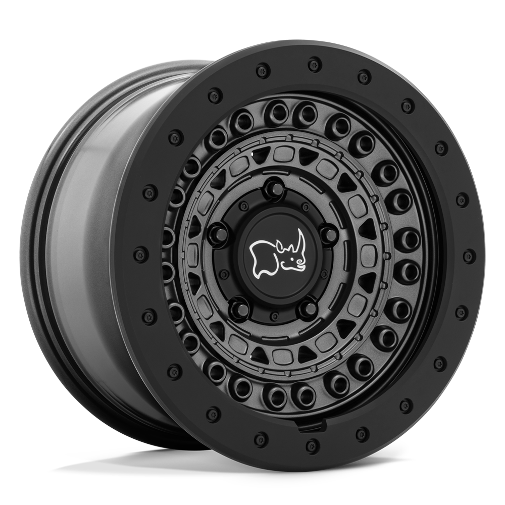 Black Rhino BARRICADE Gun Black W/ Black Rock Guard 6x139.7 Wheels - product view 4
