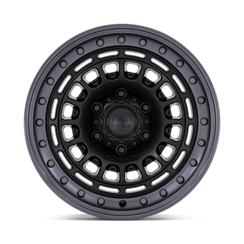 Black Rhino SAHARA Matte Black W/ Gunmetal Lip 6x139.7 Wheels - product view 3