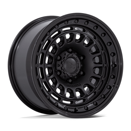 Black Rhino SAHARA Matte Black W/ Gloss Black Lip 6x139.7 Wheels - product view 1